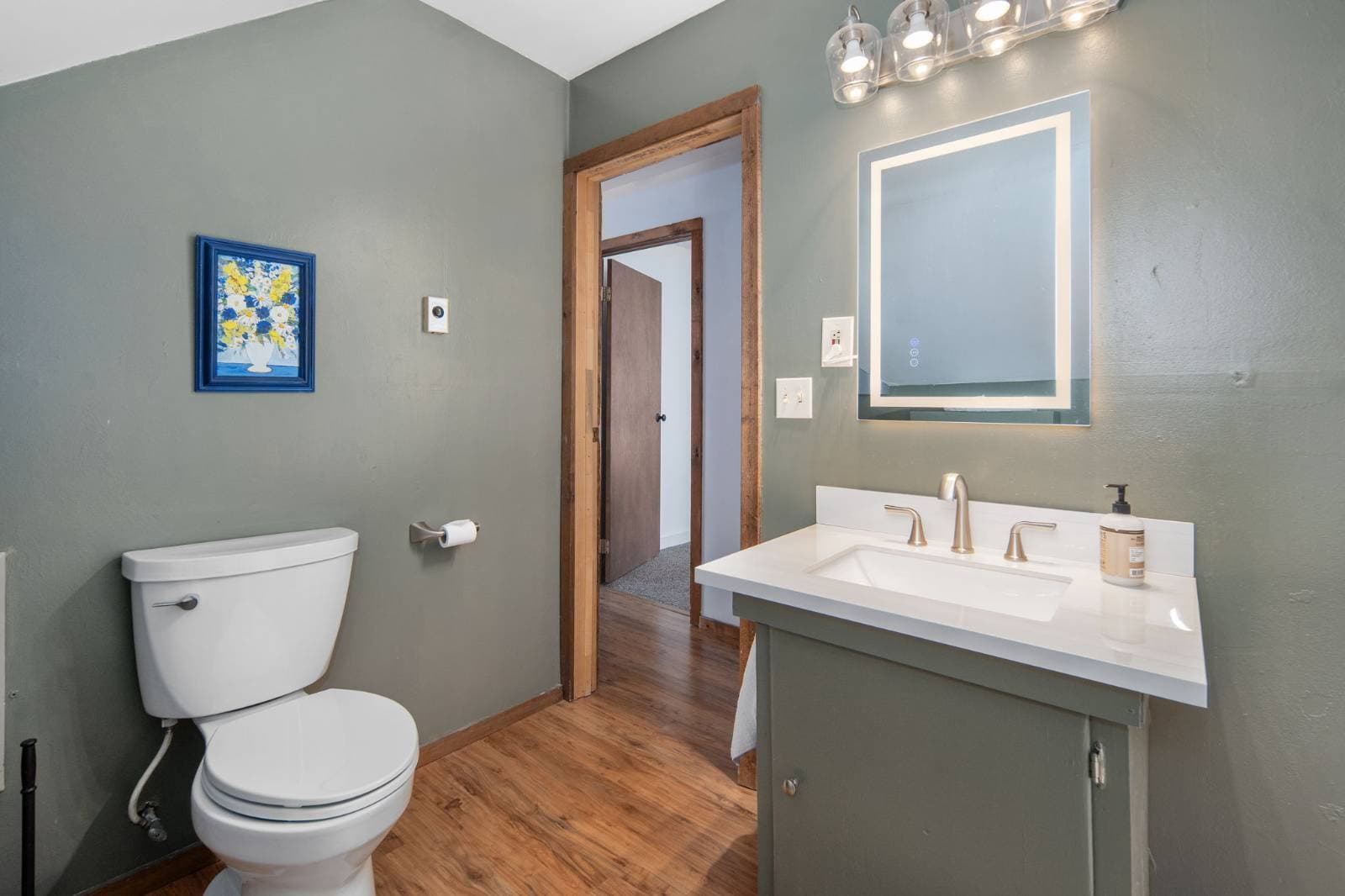 The Accessory Apartment · Bathroom at 17 Walnut St, Cooperstown NY